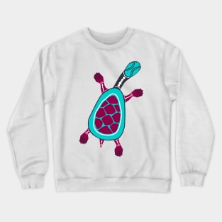 Aboriginal Art - Turtle New 2 Crewneck Sweatshirt